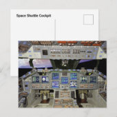 Shuttle cockpit briefkaart (Voorkant / Achterkant)