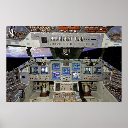 Shuttle cockpit poster (Voorkant)