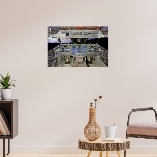 Shuttle cockpit poster (Woonkamer 3)