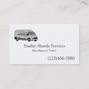 Shuttle Driver Ride Service Visitekaartje