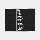 Shuttle Evolution Mannen Vrouwen Funny Badminton Fleece Deken (Voorkant (Horizontaal))