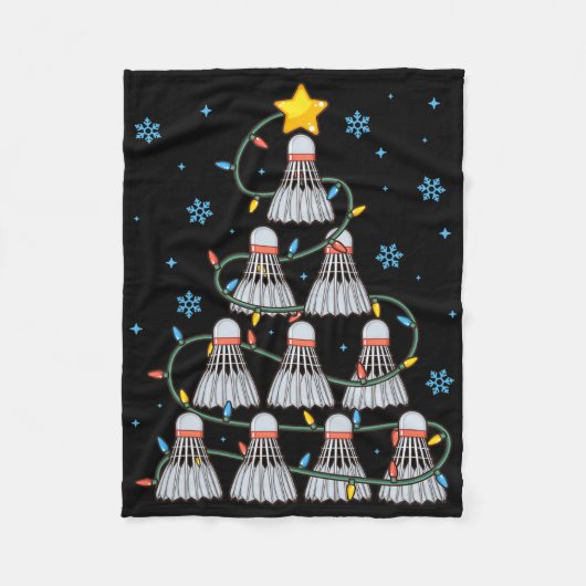 Shuttle Graphic Badminton Player Shirt Gift Christ Fleece Deken (Voorkant)