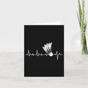 Shuttle Heartbeat - Badmintonspeler Sportliefhebbe Kaart