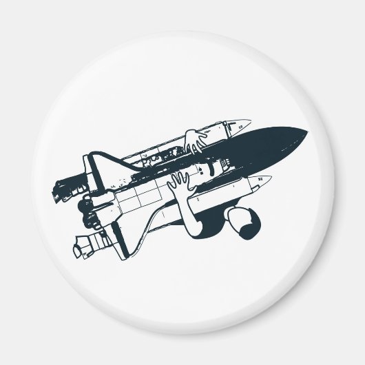 Shuttle Hugger Magnet Magneet (Voorkant)