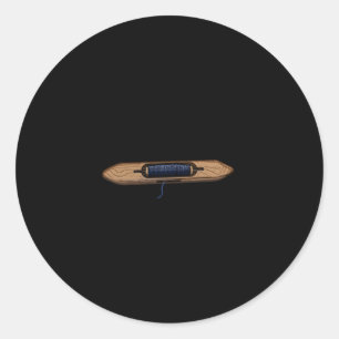 Shuttle Pilot Hand Weven Breien Haakwerk Ronde Sticker