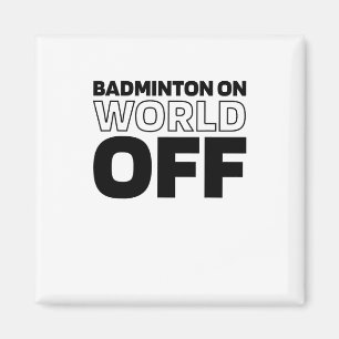 Shuttle Racket - Court Racquet Badminton op de wer Magneet
