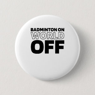 Shuttle Racket - Court Racquet Badminton op de wer Ronde Button 5,7 Cm