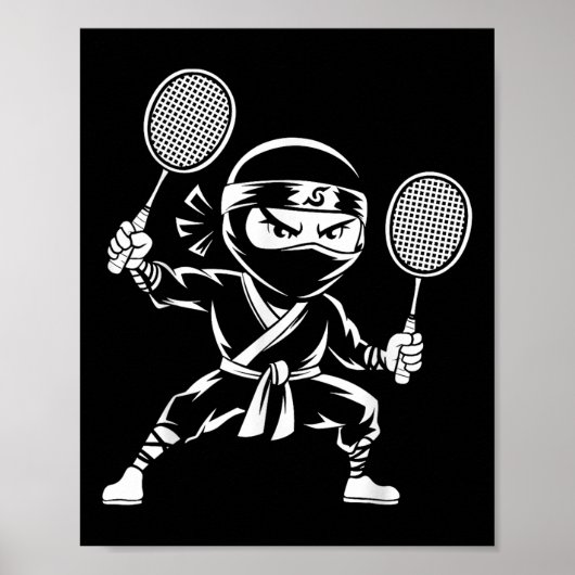 Shuttle Racket - Team Player Badminton Nin Poster (Voorkant)