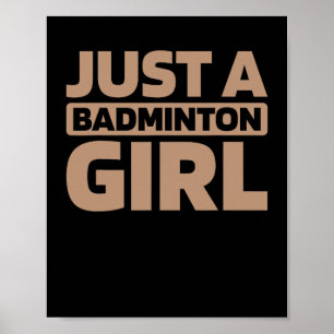Shuttle Racket Team Racquet Court is slechts een b Poster