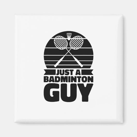 Shuttle Racquet Court Racket - Team Just A Badmint Magneet (Voorkant)