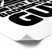 Shuttle Racquet Court Racket - Team Just A Badmint Poster (Hoek)