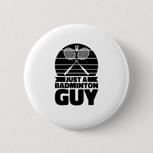 Shuttle Racquet Court Racket - Team Just A Badmint Ronde Button 5,7 Cm