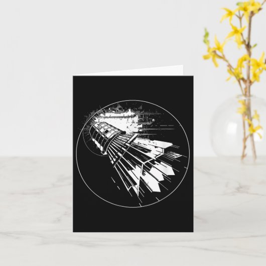 Shuttle Sketch Featherball  Kaart (Gele Bloem)