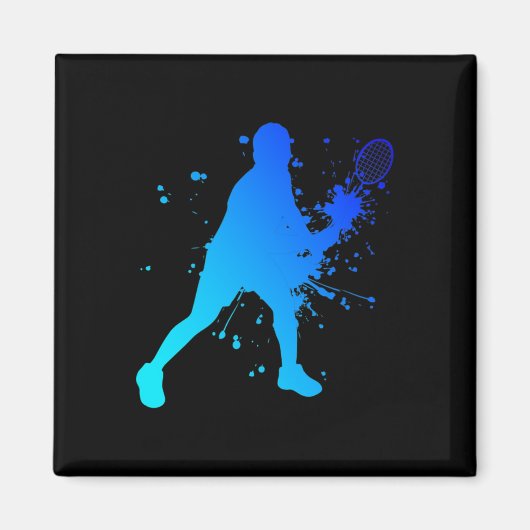 Shuttle Squash Dminton Player Magneet (Voorkant)