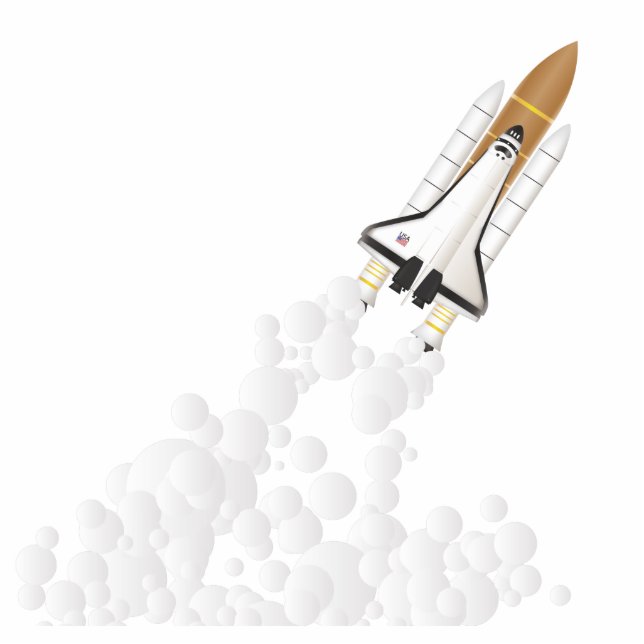 Shuttle Staand Fotobeeldje (Voorkant)