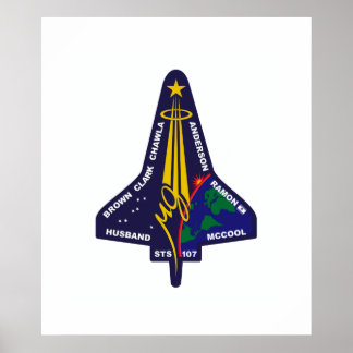 Shuttle-sts107-s-001 Poster