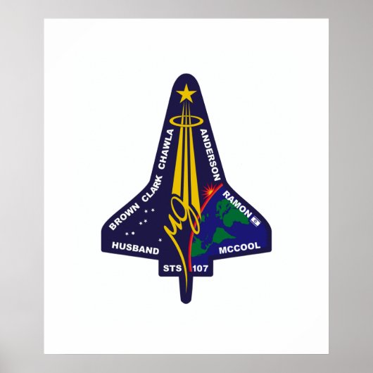 Shuttle-sts107-s-001 Poster (Voorkant)