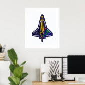 Shuttle-sts107-s-001 Poster (Thuiskantoor)