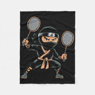 Shuttle Team Racket - Court Racquet Badminton Ninj Fleece Deken