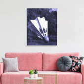 Shuttlecock Blues Canvas Afdruk (Insitu (Woonkamer))