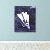 Shuttlecock Blues Canvas Afdruk (Insitu (Houten vloer))