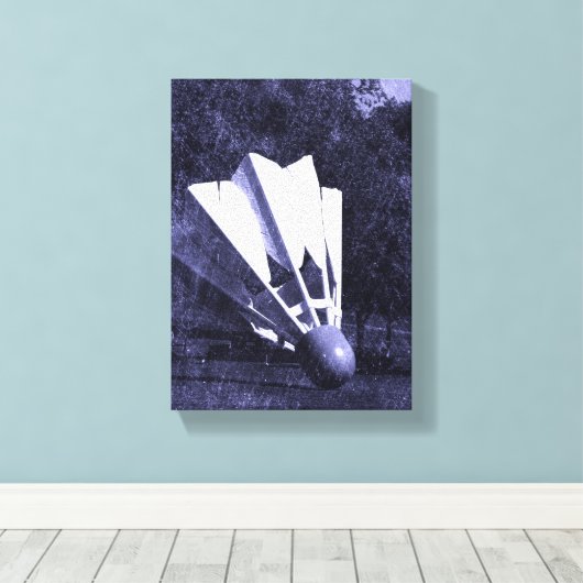 Shuttlecock Blues Canvas Afdruk (Insitu (Houten vloer))