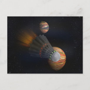 Shuttlecock Space Shuttle Briefkaart