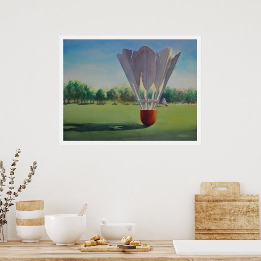 "Shuttlecocks" Paul Jackson Waterverf Poster (Keuken)