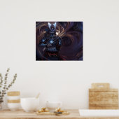 SHWANN: De futuristische Samurai DJ Poster (Keuken)