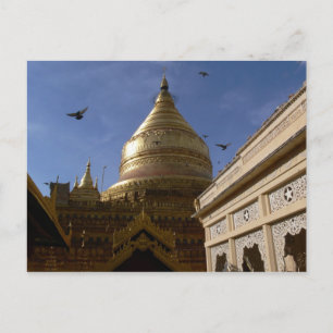 Shwe Zigon Pagoda Briefkaart