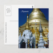 shwedagon pagoda briefkaart (Voorkant / Achterkant)