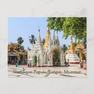 Shwedagon Pagoda, Yangon, Myanmar. Briefkaart