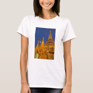 Shwedagon Pagode 's nachts, Myanmar T-shirt