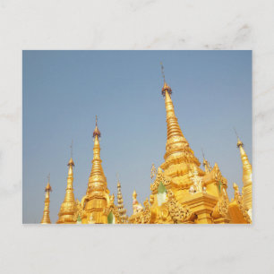 Shwedagon Pagode, Yangon, Myanmar Briefkaart