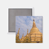 Shwedagon Paya Magnet Magneet (Voorkant / Achterkant)