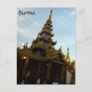 shwedagon stupa briefkaart
