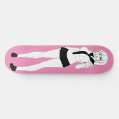 Shy Anime School Girl Skateboard Deck (Horz)