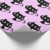 SHY BLACK CAT STENCIL PATTERN CADEAUPAPIER (Hoek)