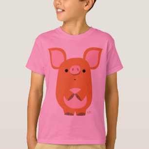 Shy Cartoon Aangepaste kinderen T-shirt