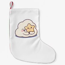 Shy Cloud Knuffelen Een Ster