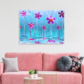 Shy Daisies Canvas Print (Insitu (Woonkamer))