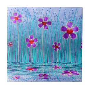 Shy Daisies Decorative Tile Tegeltje