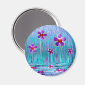 Shy Daisies Magnet Magneet (Voorkant / Achterkant)