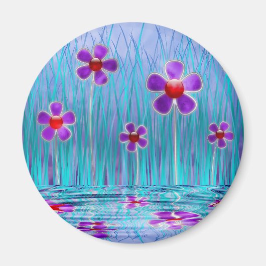 Shy Daisies Magnet Magneet (Voorkant)