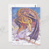 Shy Dragon Briefkaart (Voorkant / Achterkant)