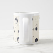 Shy Elephant Pattern Jumbo Mok (Achterkant)