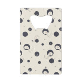 Shy Elephant Pattern Kredietkaart Flessenopener (Voorkant)