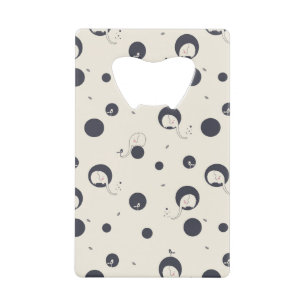 Shy Elephant Pattern Kredietkaart Flessenopener