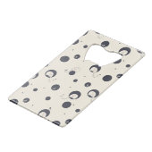 Shy Elephant Pattern Kredietkaart Flessenopener (Voorkant Gekanteld)