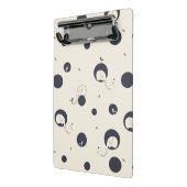 Shy Elephant Pattern Mini Klembord (Angled2)